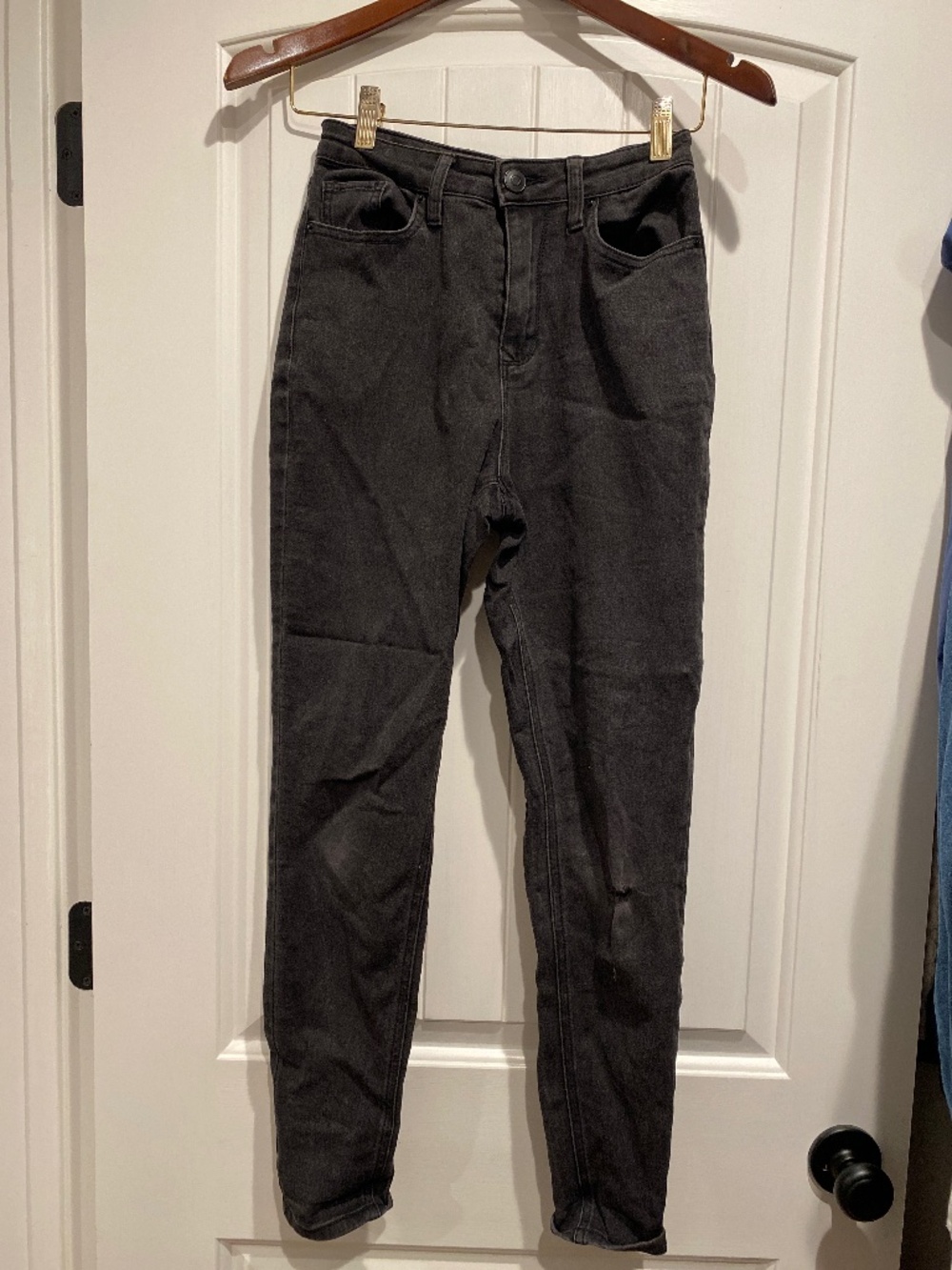 Black skinny jeans Y2K